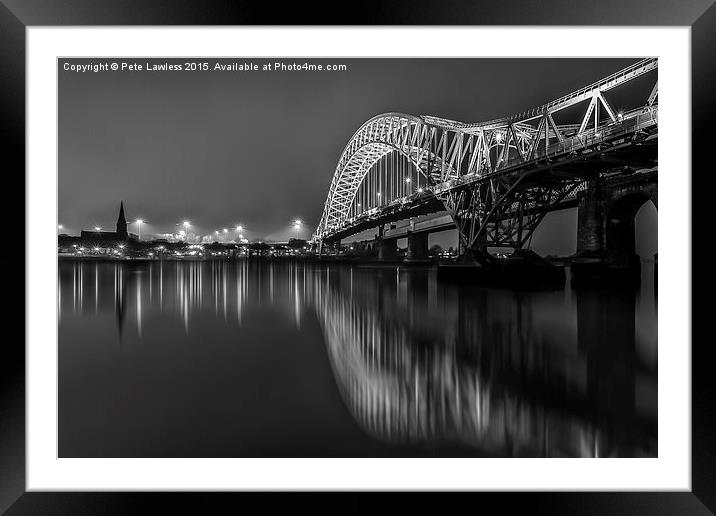  Silver Jubilee Bridge Framed Mounted Print by Pete Lawless