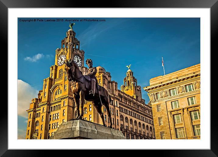  Liver Building Framed Mounted Print by Pete Lawless