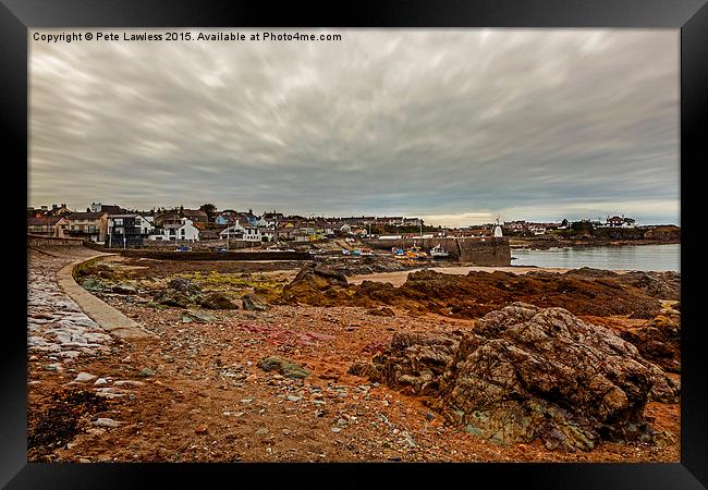 Cemaes Bay and Harbour  Framed Print by Pete Lawless
