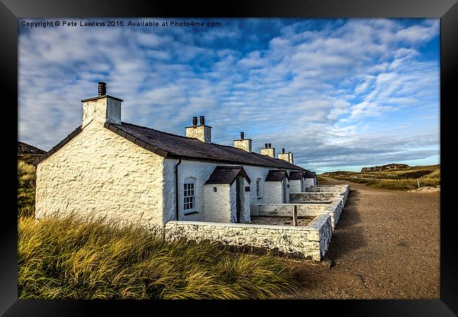  Pilot Cottages Framed Print by Pete Lawless