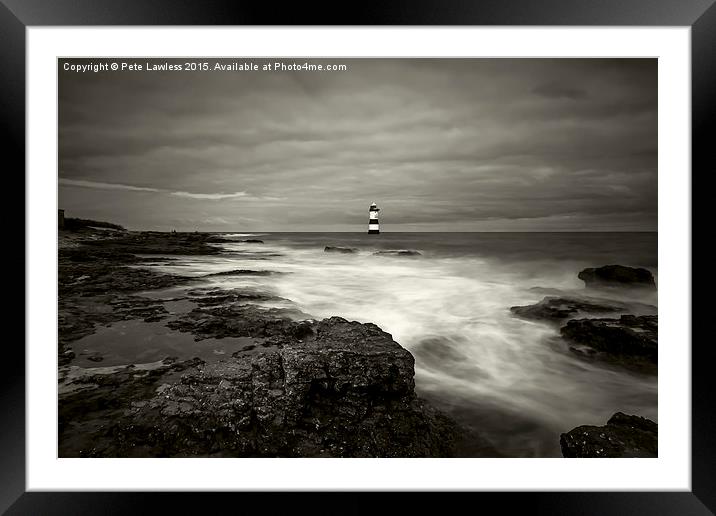  Penmon Lighthouse (re edited) Framed Mounted Print by Pete Lawless