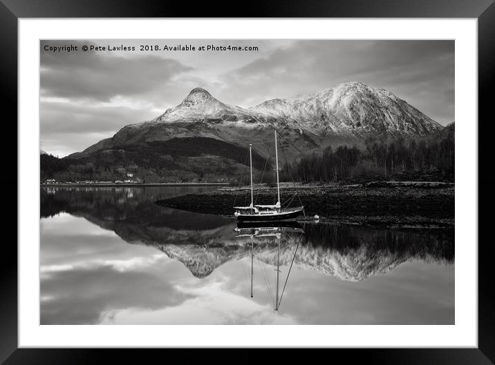 Buachaille Harbour Glen Coe Framed Mounted Print by Pete Lawless
