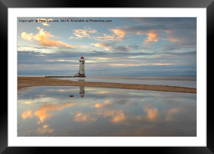 Point of Ayr Lighthouse Framed Mounted Print by Pete Lawless