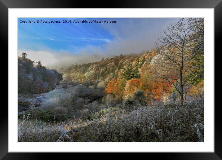 The Tweed on a Winter morning Framed Mounted Print by Pete Lawless