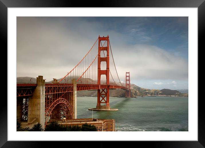 Golden Gate Bridge Framed Mounted Print by Pete Lawless