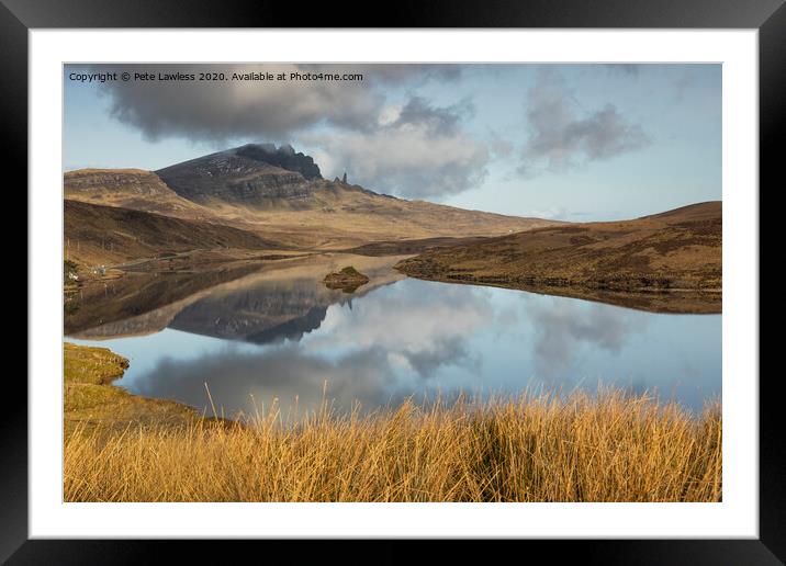 Loch Fada Framed Mounted Print by Pete Lawless