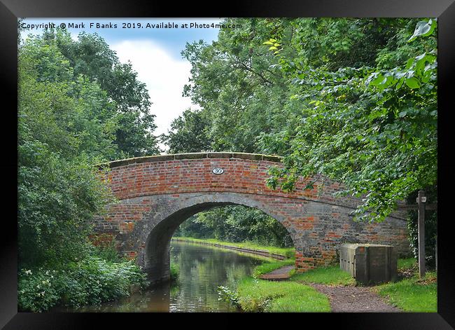 Bridge 30 Framed Print by Mark  F Banks