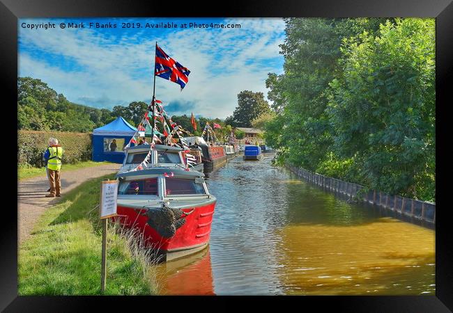 Whitchurch Canal Festval 2019/ Shropshire Framed Print by Mark  F Banks