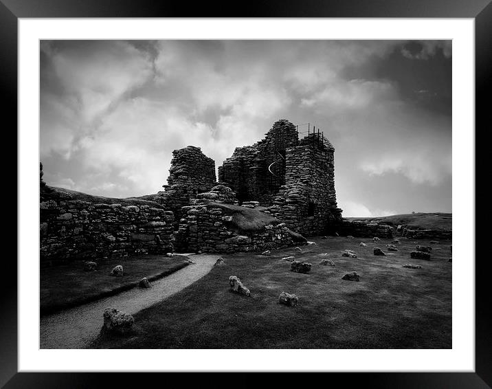 Jarlshof Ruins Framed Mounted Print by Iona Newton