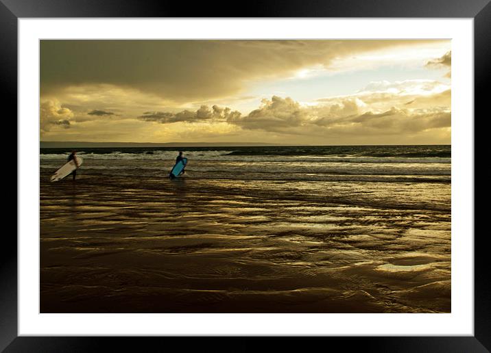 The Surf Framed Mounted Print by Ben Prior
