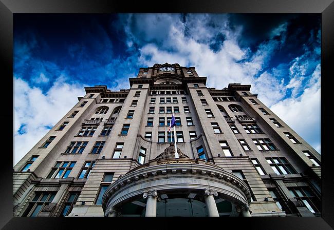 royal liver building Framed Print by Dave Brownlee