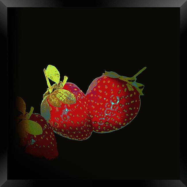 Fashion of Strawberries.. Framed Print by Nadeesha Jayamanne