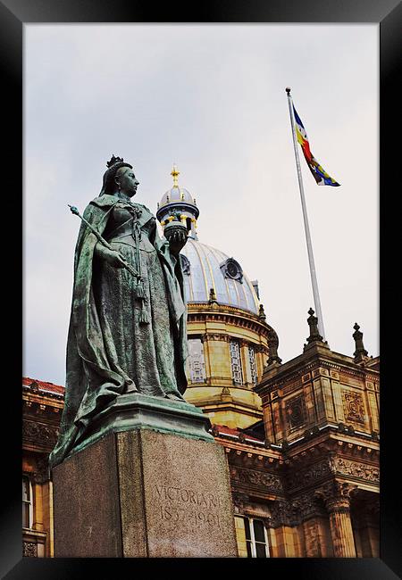 Queen Victoria Statue- Birmingham city Framed Print by Nadeesha Jayamanne