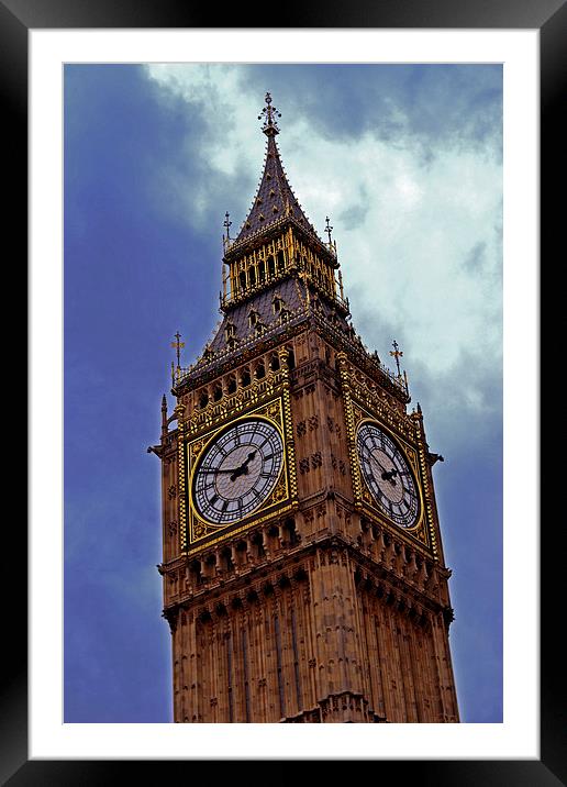 Big Ben II Framed Mounted Print by Nadeesha Jayamanne