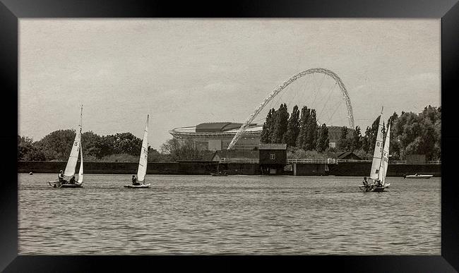 Wembley from a distance Framed Print by Jon Mills