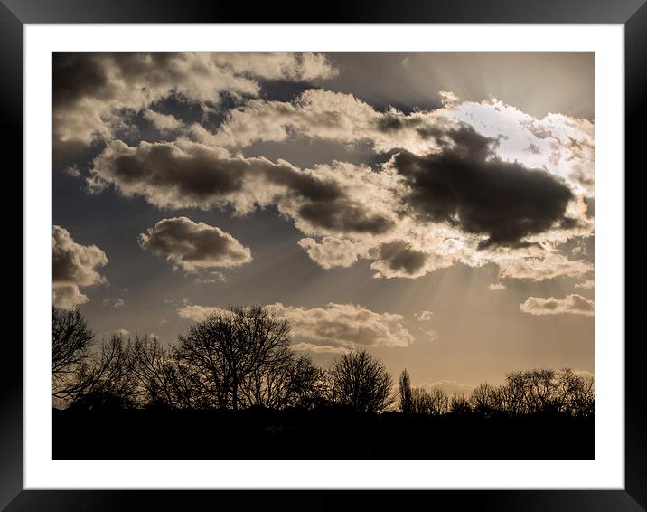 Sun rays Framed Mounted Print by Jon Mills