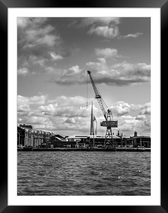 Dockyard & Spinnaker Tower Framed Mounted Print by Jon Mills