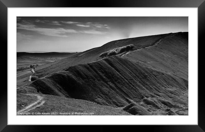Walking in the Peak District Framed Mounted Print by Colin Keown