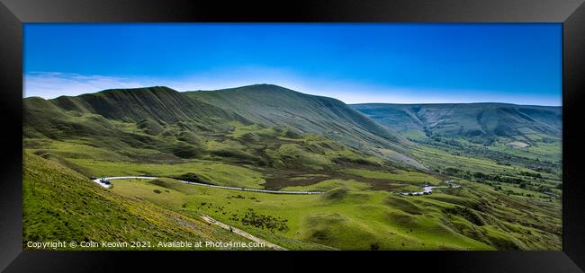 Pano of Mam Tor Framed Print by Colin Keown