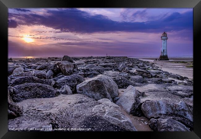 Perch Rock Lighthouse Framed Print by Colin Keown