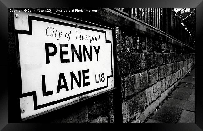  Penny Lane Framed Print by Colin Keown