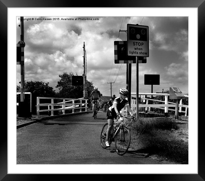  Cycling Framed Mounted Print by Colin Keown