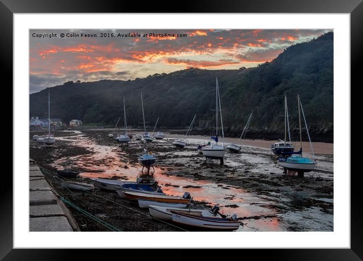 Solva Harbour Framed Mounted Print by Colin Keown