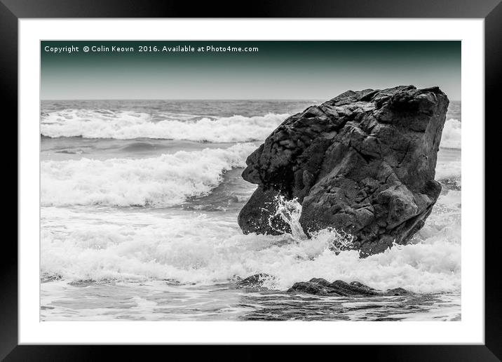 Sea Stone Framed Mounted Print by Colin Keown