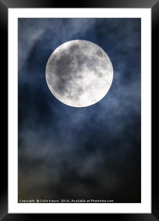 Supermoon Framed Mounted Print by Colin Keown