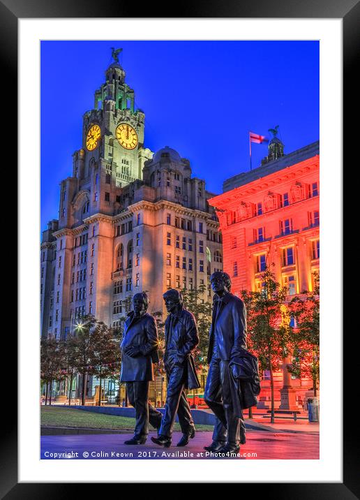 Pier Head, Liverpool Framed Mounted Print by Colin Keown