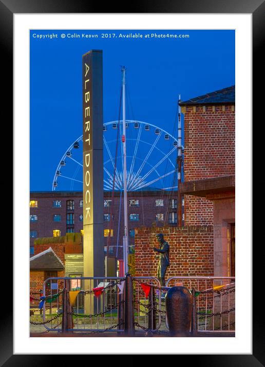 Albert Dock, Liverpool Framed Mounted Print by Colin Keown