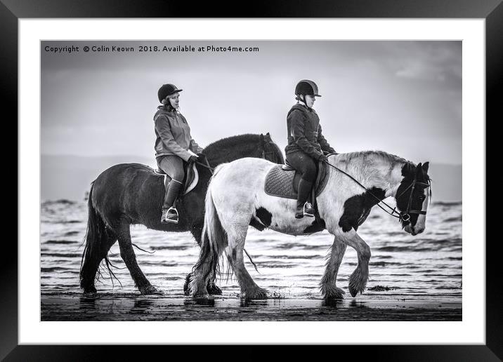 Beach Ride Framed Mounted Print by Colin Keown