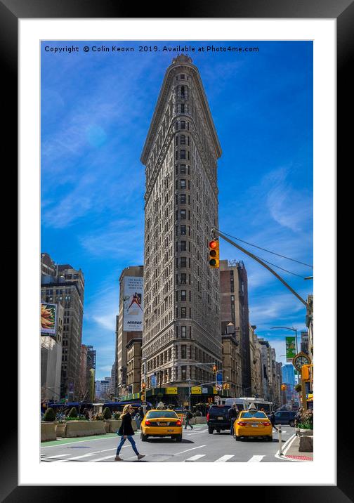 Flatiron Building, NYC Framed Mounted Print by Colin Keown