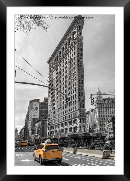 Flatiron Building Framed Mounted Print by Colin Keown