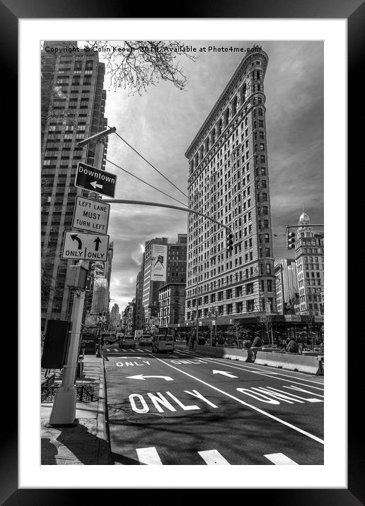 Flatiron Building Framed Mounted Print by Colin Keown