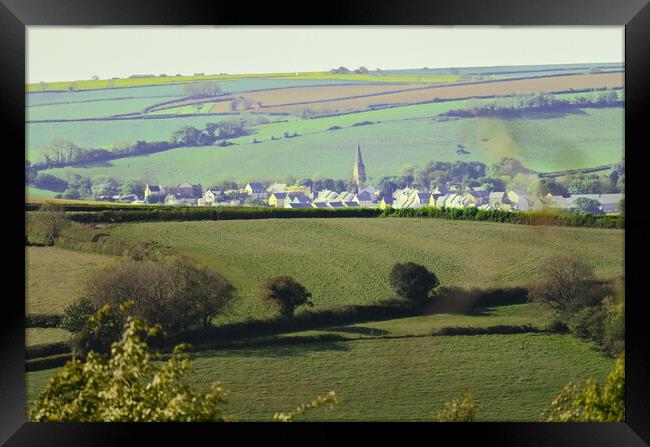 Devonshire landscape Framed Print by Bryan 4Pics