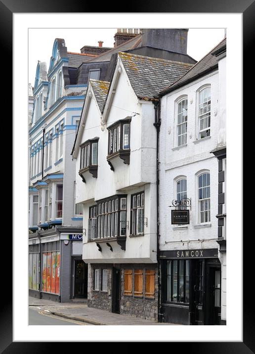 Barbican Lane Plymouth, England Framed Mounted Print by Bryan 4Pics