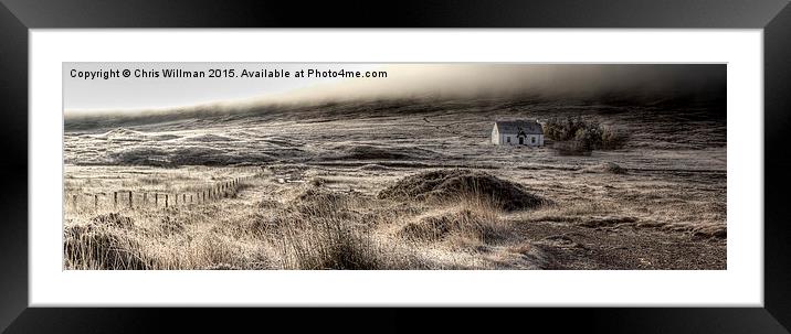  Black Rock Cottage Framed Mounted Print by Chris Willman