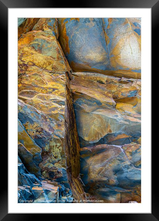 Dollar Cove Cornwall Framed Mounted Print by Chris Willman