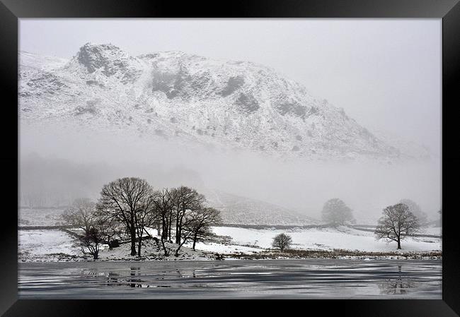 Freezing Lake District Framed Print by Jan Venter