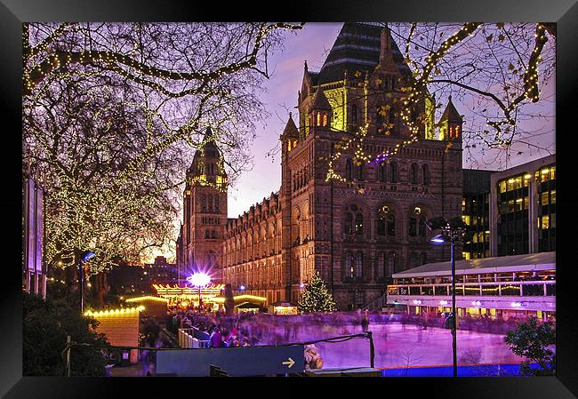 National History Museum Ice Rink Framed Print by Jan Venter