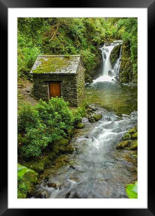 Waterfall House Framed Mounted Print by Jan Venter