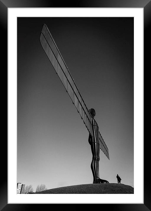 Angel of the North Framed Mounted Print by Jan Venter