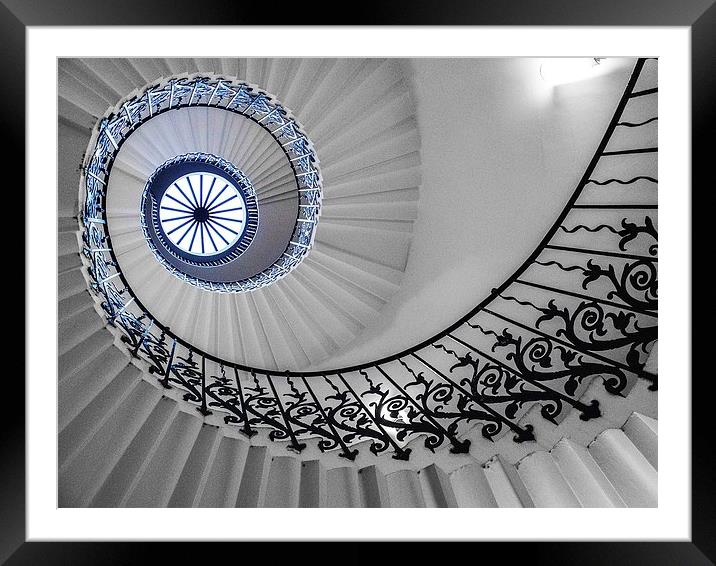 Spiral Stairs Framed Mounted Print by Jan Venter