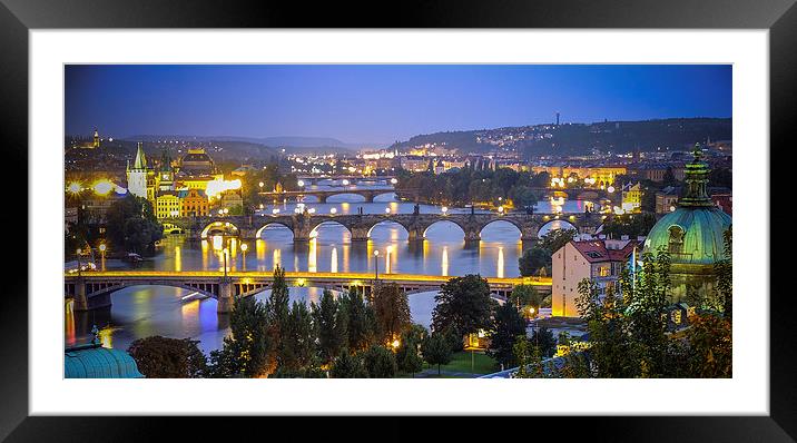 View over Prague Framed Mounted Print by Jan Venter