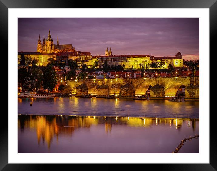 Prague Castle Framed Mounted Print by Jan Venter