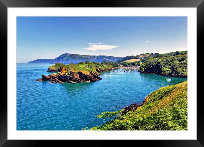 Watermouth Cove North Devon Framed Mounted Print by austin APPLEBY