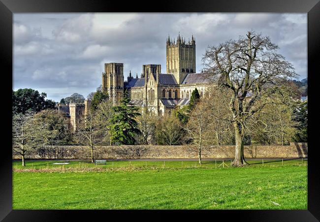 Wells Cathedral Somerset Framed Print by austin APPLEBY