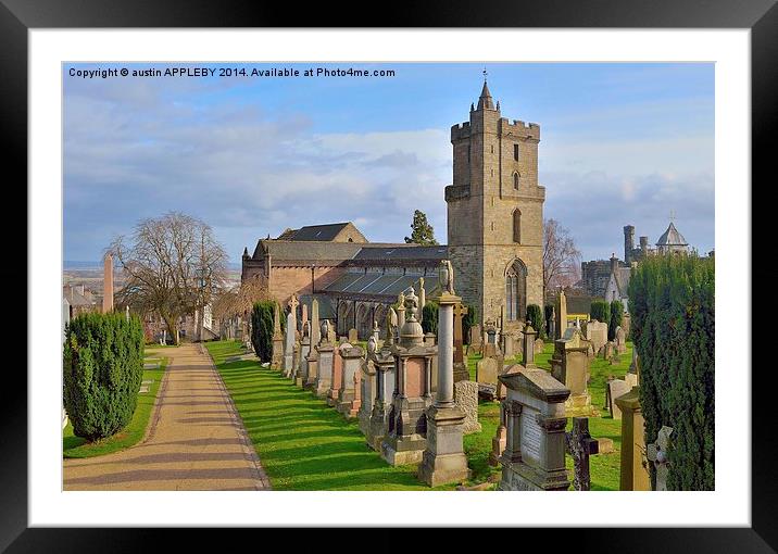 HOLY RUDE CHURCH STIRLING Framed Mounted Print by austin APPLEBY