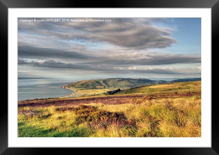  View From Porlock Hill Exmoor Framed Mounted Print by austin APPLEBY